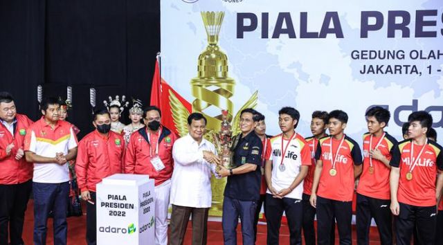 Tim Bulu Tangkis Jawa Tengah Sabet Gelar Juara Umum Piala Presiden 2022