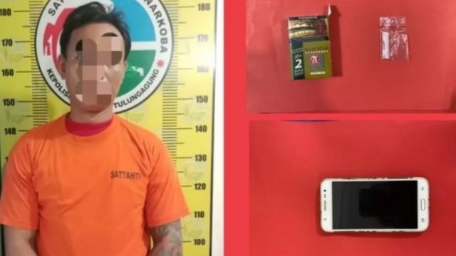 Transaksi Narkoba di Rumah, Tukang Bangunan di Tulungagung Ditangkap Polisi