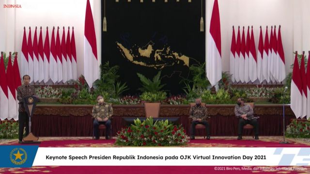 Pembukaan OJK Virtual Innovation Day 2021, Presiden Jokowi: Fasilitasi Kewirausahaan dengan Risiko yang Rendah