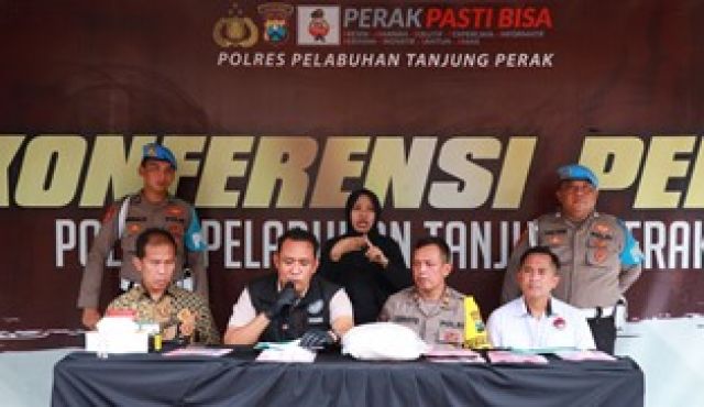 Polres Tanjung Perak Surabaya Tangkap 21 Tersangka Narkoba di Surabaya Selama Februari 2024